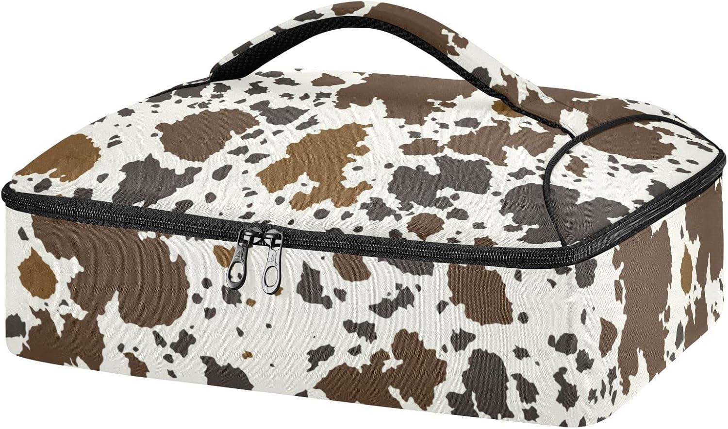 Kigai Cow Print Casserole Dish Carrier for Hot or Cold Food