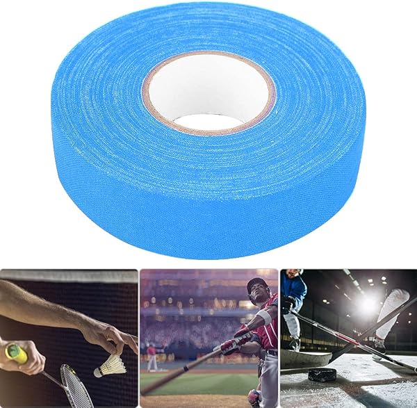Nastro Adesivo per Bastoncini da Hockey per Asta, Protezione per Impugnatura da Badminton Resistente all'Usura, 2500 Cm, per Attrezzature Sportive, Cotone Poliestere Bianco - 4