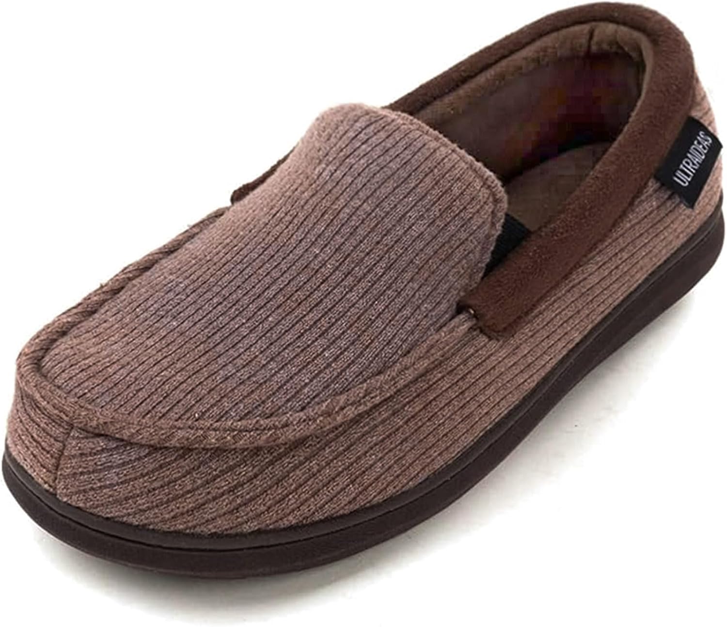 ULTRAIDEAS Men's Carver Slippers Moc Loafer House Shoes Memory Foam