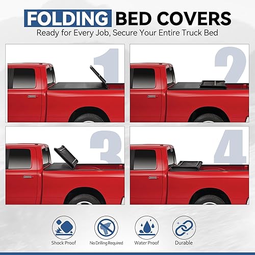 Vista 23 de Auto Dynasty Cubierta tonneau suave enrollable para caja de camioneta compatible con Ford F-150 2004-2014 de 6.5 pies/78 pulgadas, parte superior