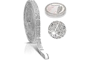 PARTSPOWER 2-Pack Decorative Strip with Bling Diamond Stickers