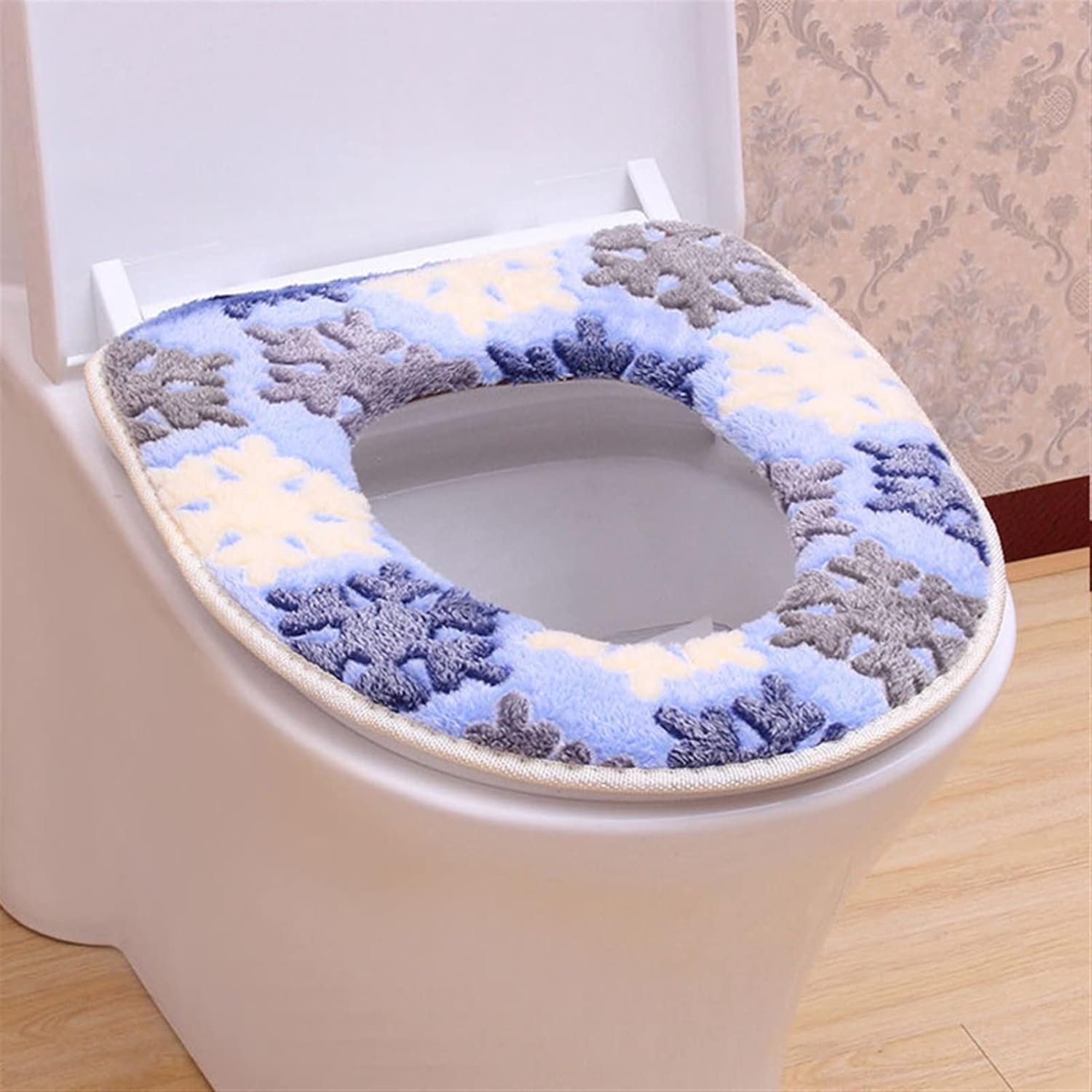 Soft And Washable Universal Warm Set, Suitable For Home Decoration Toilet Cushion Seat Cover Toilet Lid Cover Accessories