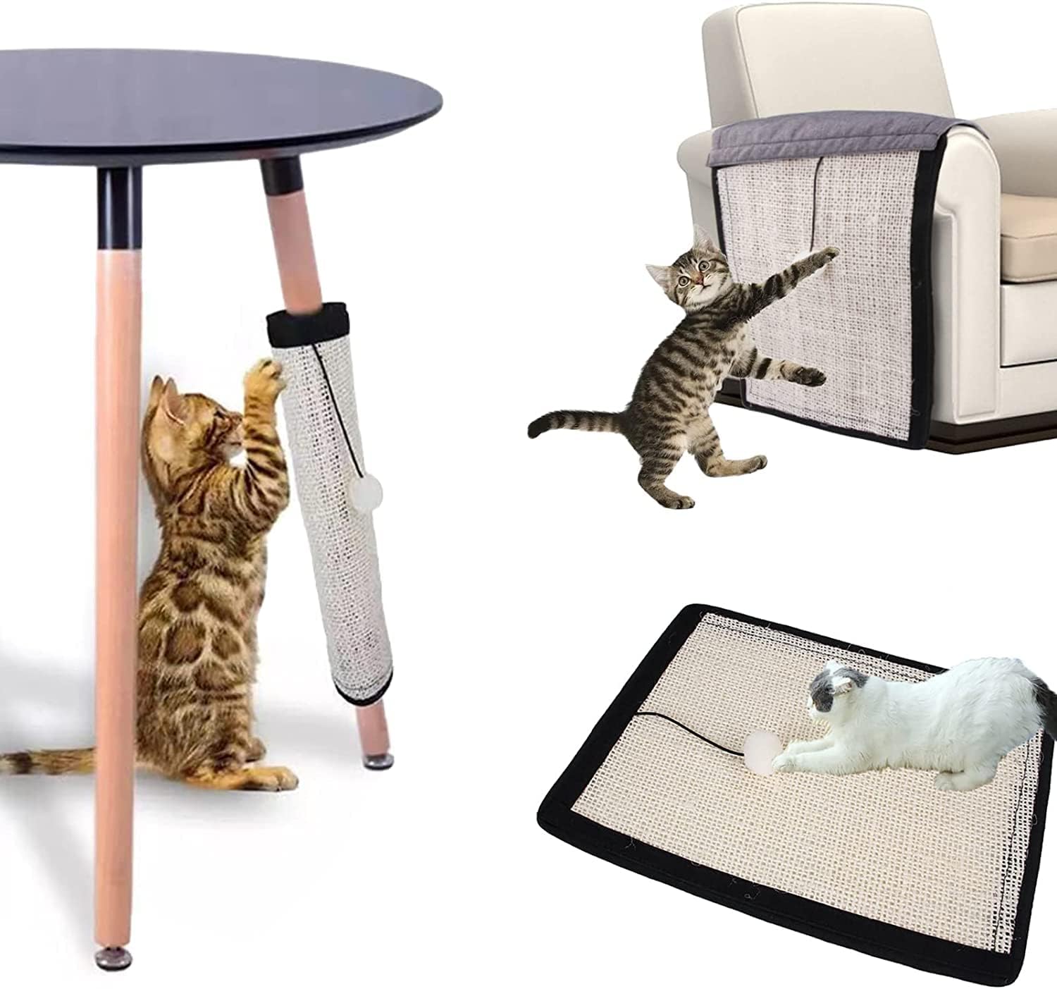 SDRO Rascador para Gatos, Protector de Esquinas para sofás o sillones