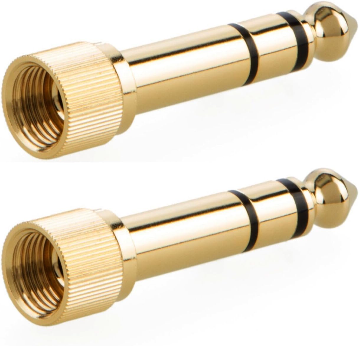 Discount CESS 2-Pack 1/4 Stereo Phone Screw-On Adapter - Male 1/8 to Male 1/4 - 3.5mm Stereo to 6.35mm Stereo Special CESS 2-Pack 1/4 Stereo Phone Screw-On Adapter - Male 1/8 to Male 1/4 - 3.5mm Stereo to 6.35mm Stereo