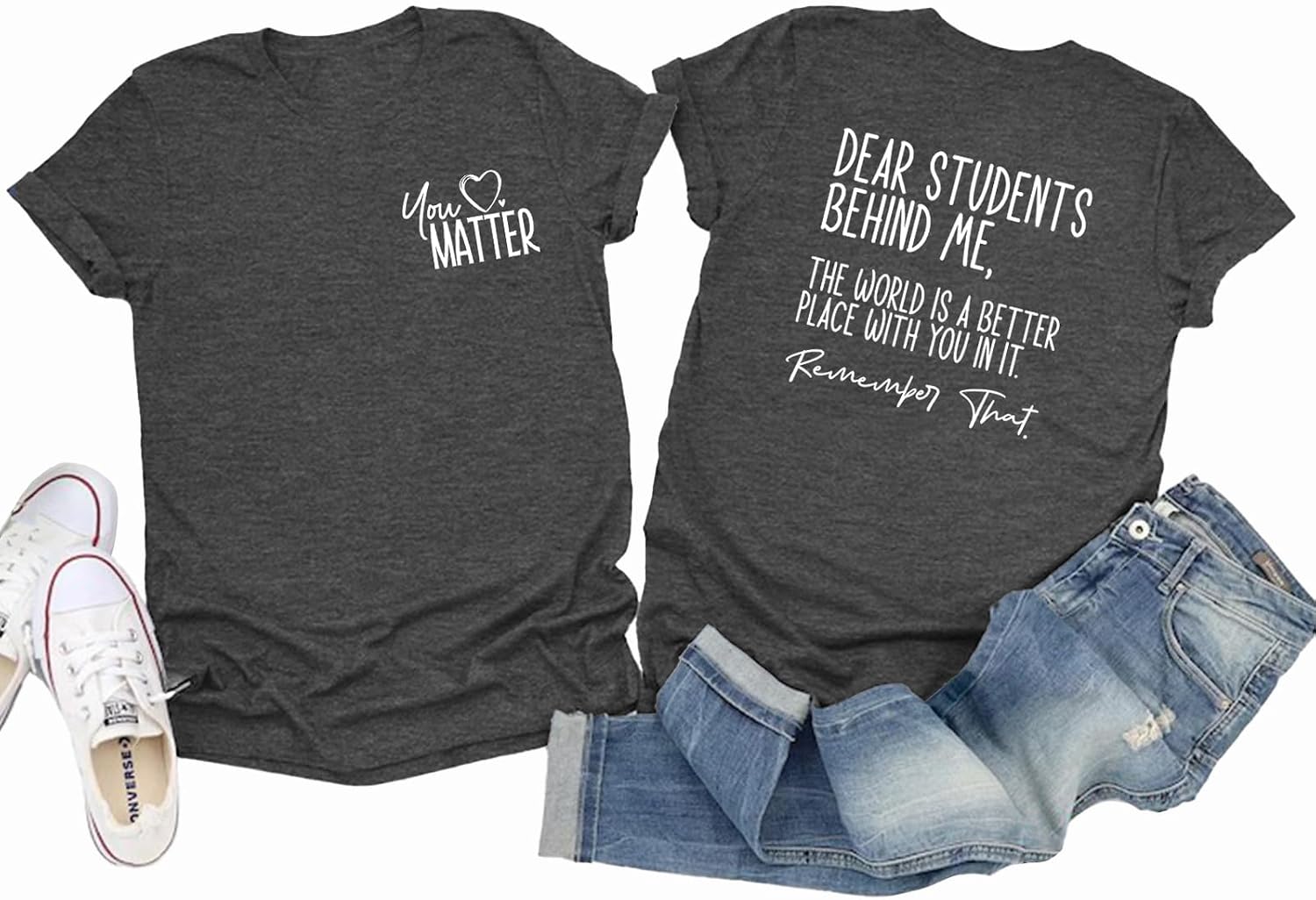You are Enough Tshirt Teacher Shirts for Women You Matter Inspirational Tees Mental Health Shirts Suicide Awareness Tops