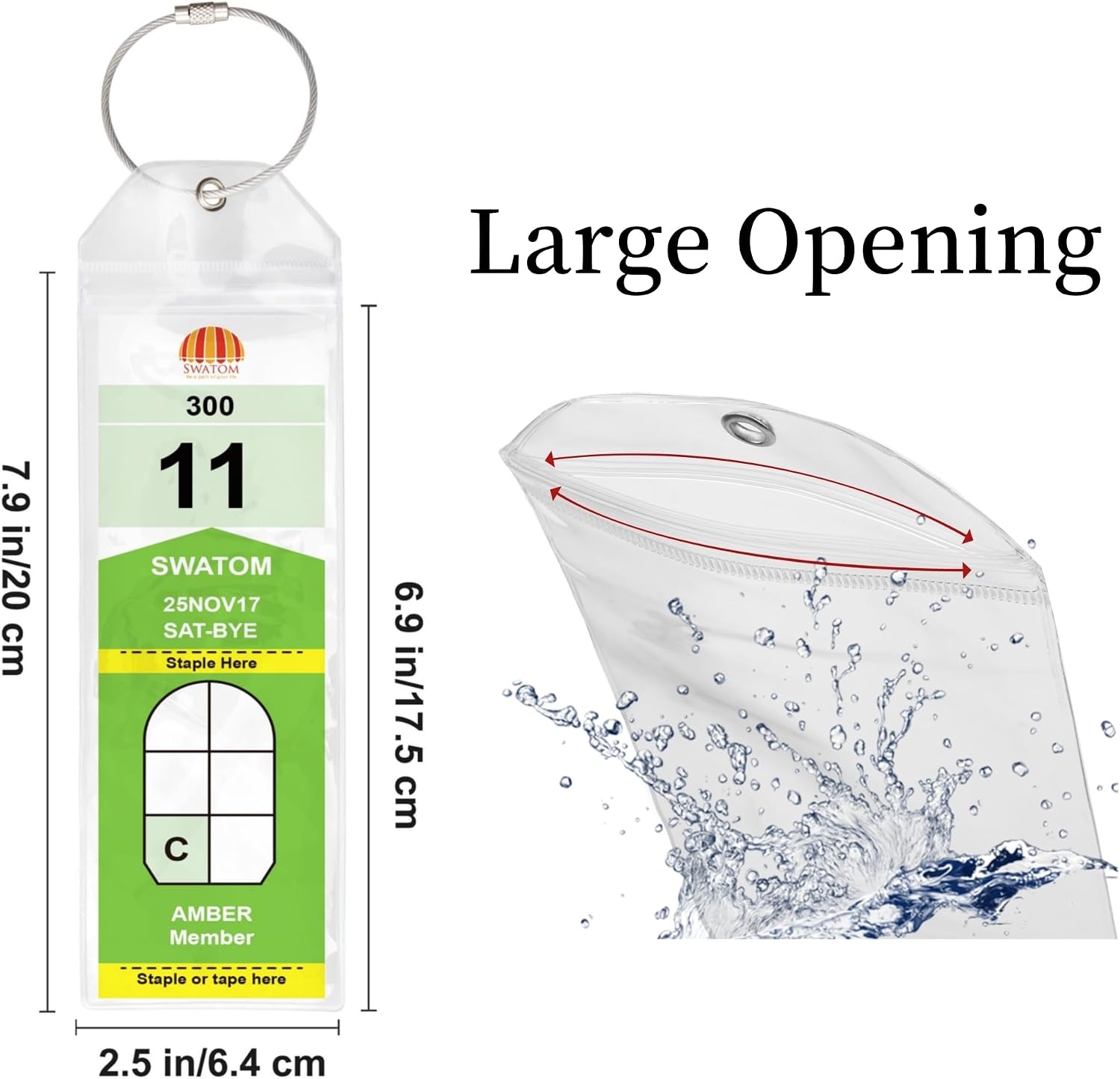 SWATOM Cruise Luggage Tags for Suitcases Royal Caribbean & Celebrity 8 Sets Waterproof Clear Luggage Tag Holders for 2025 & 2026 Cruise Ships Essentials image 5