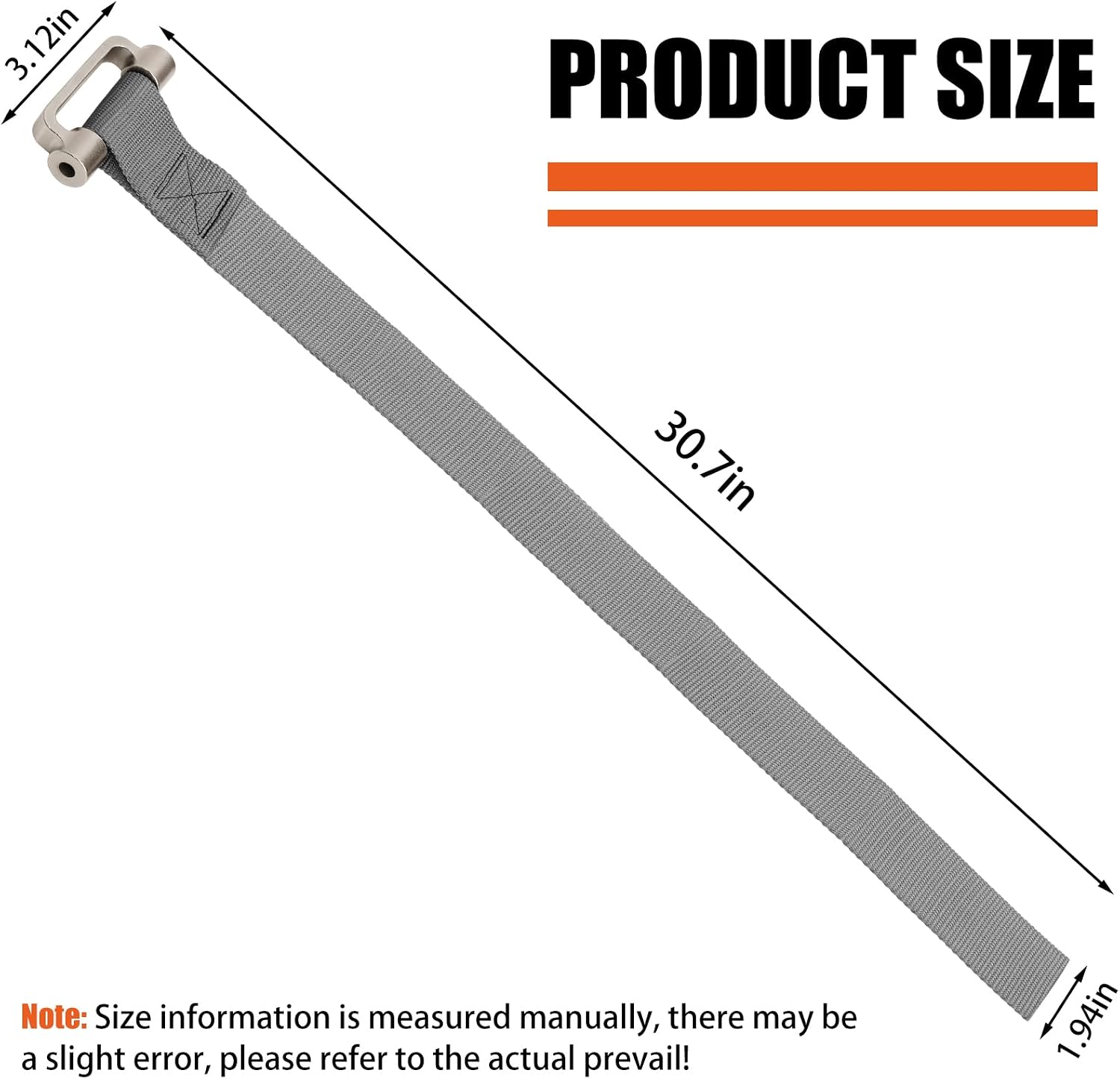 Heavy Duty Strap Filter Wrench for Oil Filter Removal - Universal Tool Fits Objects up to 6.5 Inches in Diameter - Model 60200