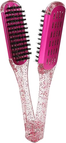 Miniatura 4 de Cepillo de doble cara para alisar el cabello, diseño innovador, alisado eficiente, suave con el cabello, secado rápido, funcionalidad versátil