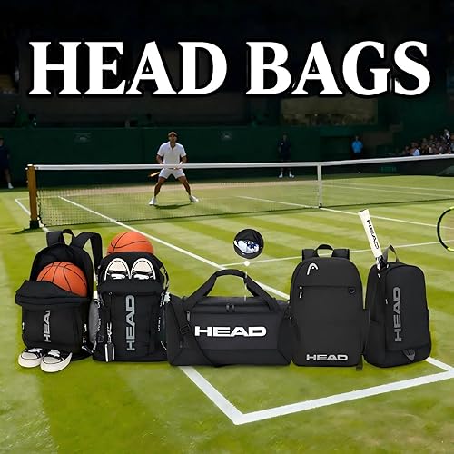 Miniatura 2 de HEAD Bolsa de viaje impermeable de 40L para hombres, bolsas deportivas grandes para gimnasio, fitness, fin de semana durante la noche, bolsa