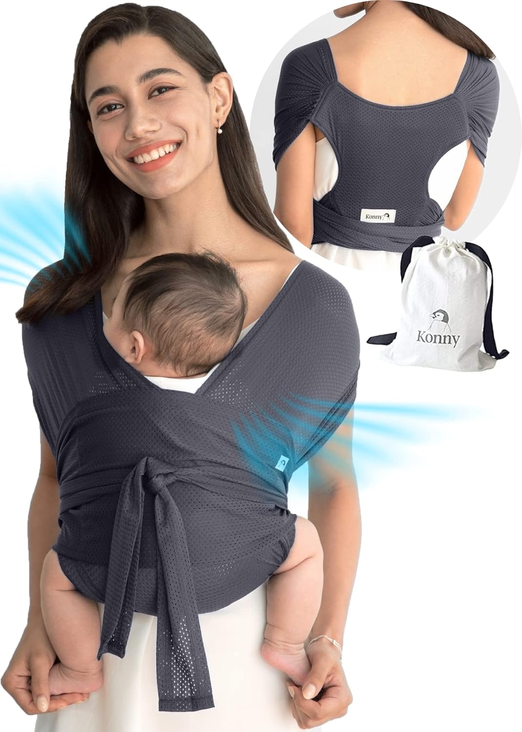Konny Baby Carrier Flex AirMesh Premium Material Summer