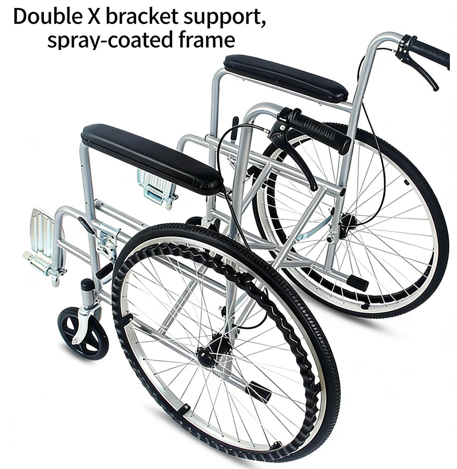 Silla De Ruedas Plegable Ultraligera Para Adultos| 12 Kg, Carga Máxima 100 Kg, Válida Para Vuelos Y Equipaje De Mano, Plegable Con Una Sola Mano, Apoyapiés Extraíbles Y Bolsillo Trasero
