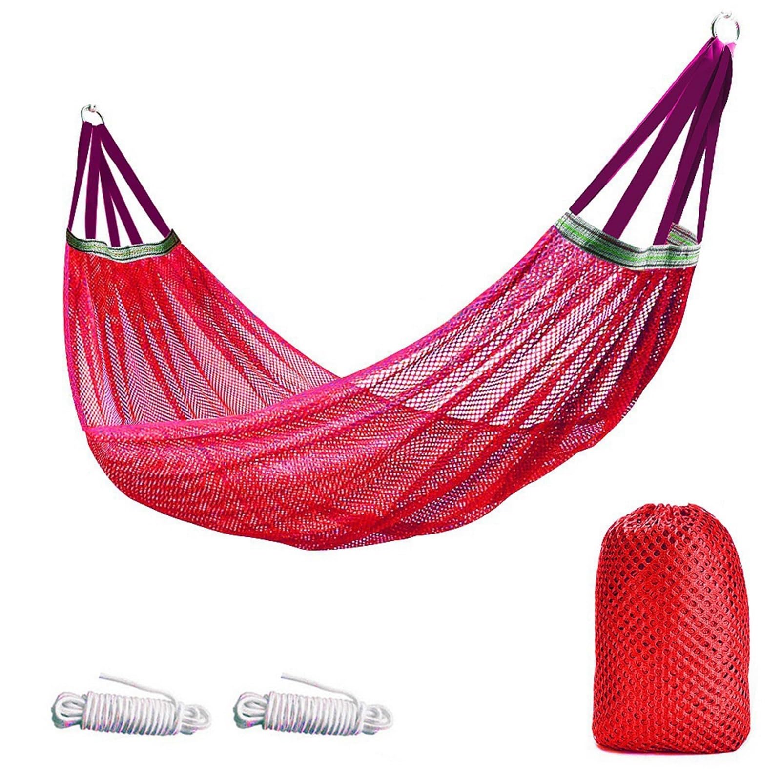 Lightweight Hanging Chair Swing - Portable Hammock for Indoor & Outdoor Use, 250kg Capacity, Multiple Colors(Red)