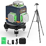 Kreuzlinienlaser mit Stativ, CIGMAN 3x360 Grad Grün