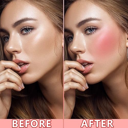 Miniatura 3 de Maquillaje de rubor en crema suave, rubor líquido en crema suave, rubor líquido de textura de terciopelo para mejillas, altamente pigmentado y de