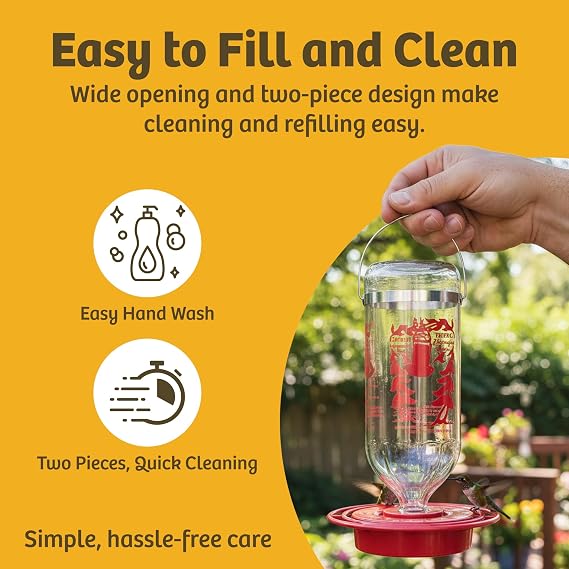 Birds Choice Best-1 32oz. Hummingbird Feeder, Clear (BEST32OZ)