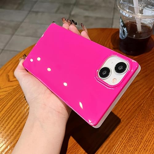 Jmltech for iPhone 15 Plus Case Silicone Flexible Miltary Drop Protection Shockproof Cute Women Luxury Protective Phone Cases for iPhone 15 Plus Rose Pink