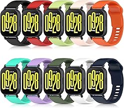 BDIG 10 Pieces Straps Compatible with Xiaomi Redmi Watch 5 Active/5 Lite, 22 mm Colourful Breathable Waterproof Soft Silicone Replacement Bracelet for Redmi Watch 5 Active/5 Lite