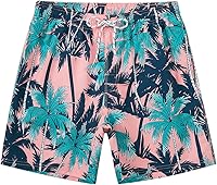 Vista 1 de WavingSpark - Short de baño divertido con forro de malla, de secado rápido para hombre