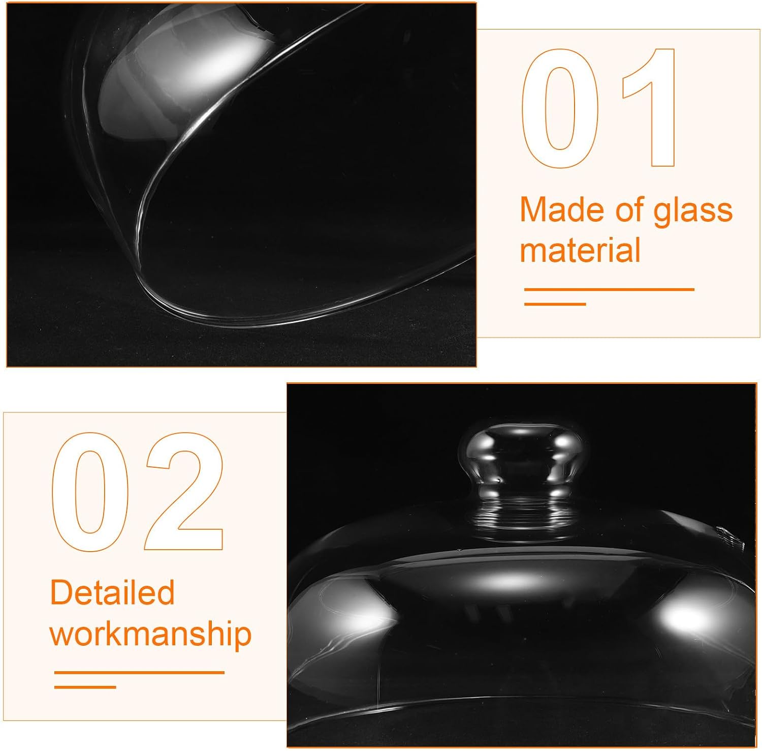 Glass Splatter Guard for Microwave - 7.1in Transparent Glass Microwave Splash Guard Lid with Vent Hole - Oven Heating Plate Cover for Kitchen Cooking
