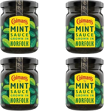 Colman's Mint Sauce - Made With British Grown Mint - Size 165g * Pack Of 4