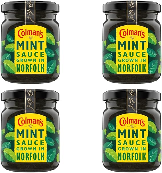 Colman's Mint Sauce - Made With British Grown Mint - Size: 165g * Pack Of 4