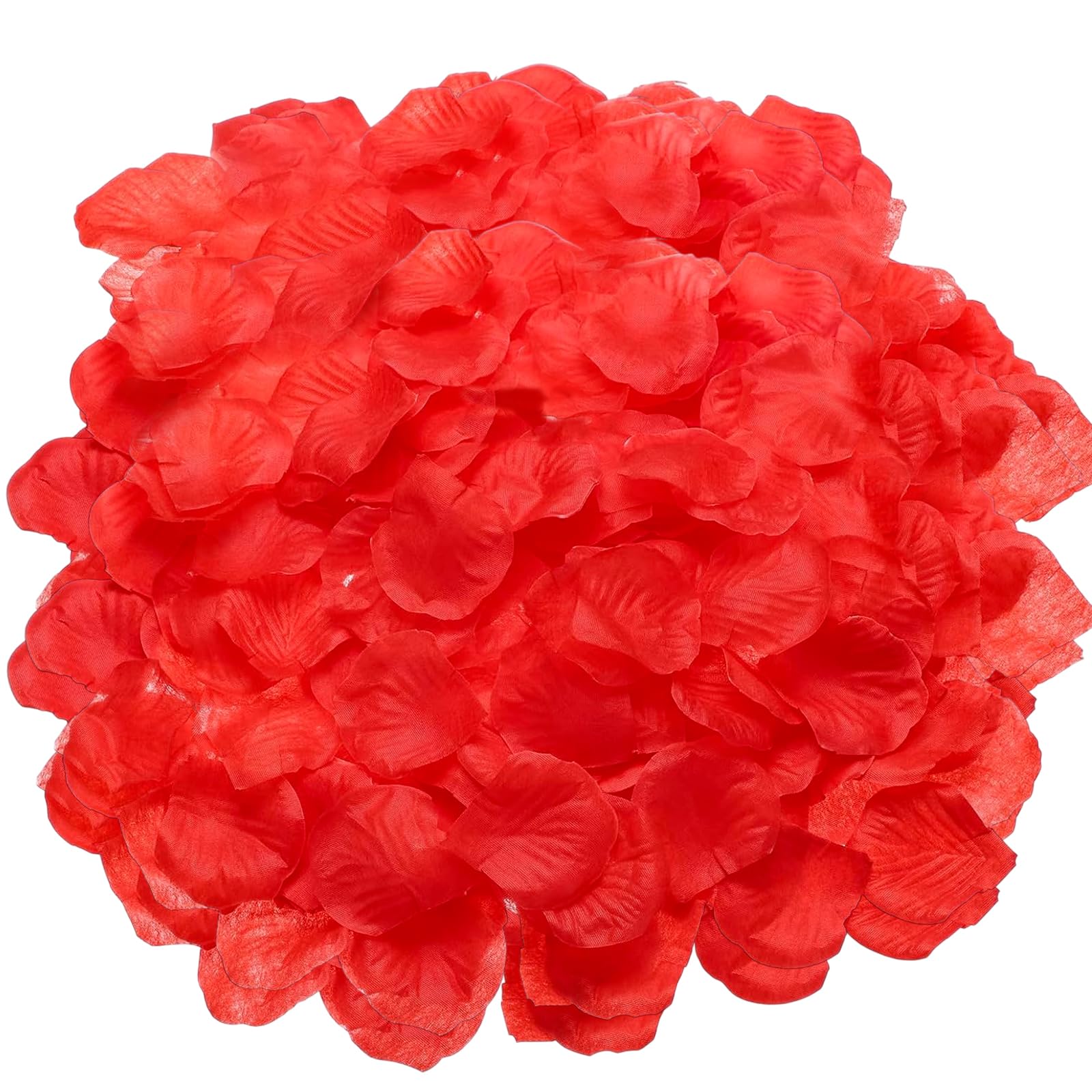 Heuiop Red 4000 Pcs Rose Petals For Bedroom Artificial Fake Rose Petals,Faux Flowers For Wedding Confession Anniversary Birthday Valentine's Day Romantic Party Decorations (Red)