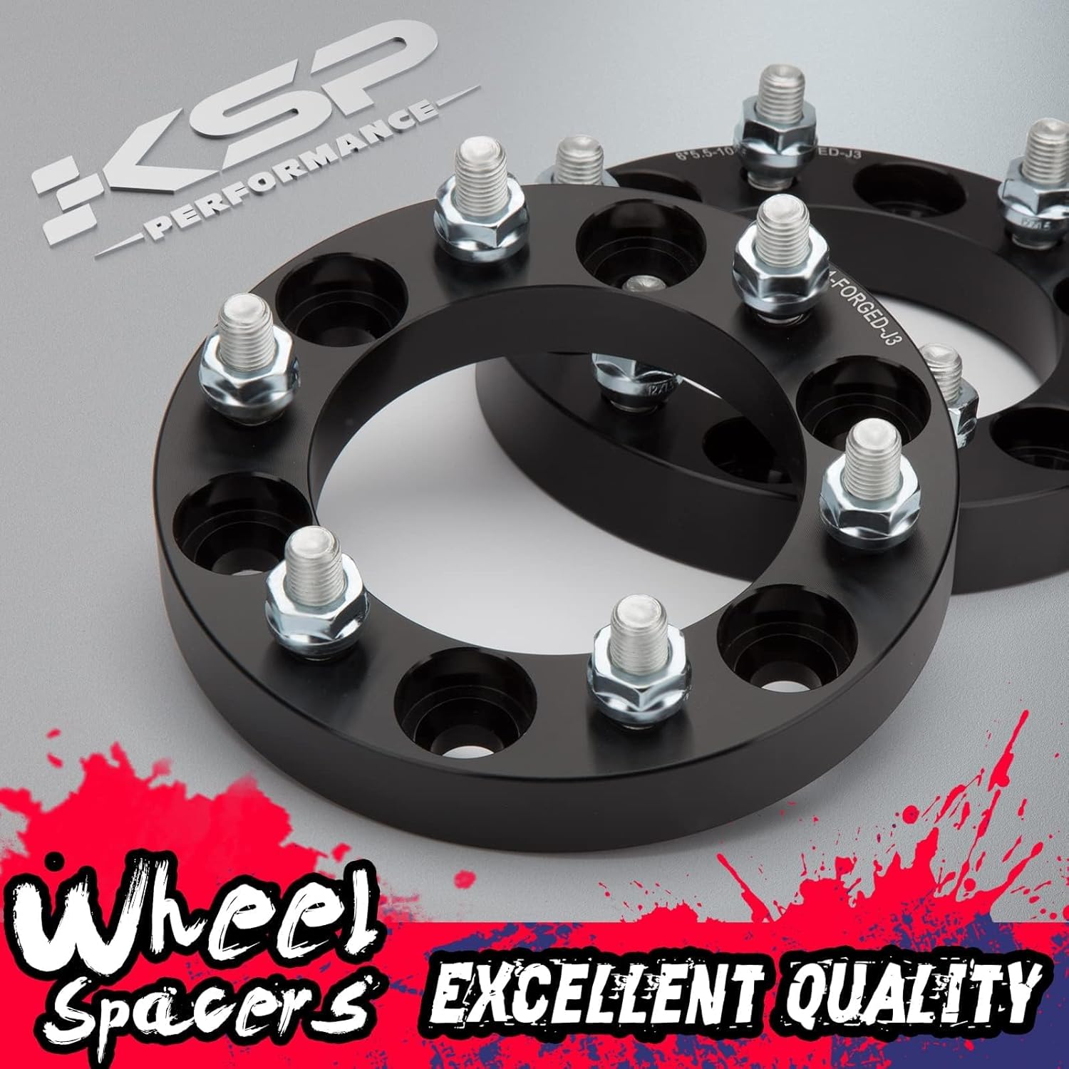 6X5.5 Wheel Spacers, KSP Forged 1"(25mm) 6x139.7mm to 6x139.7mm Thread Pitch M12x1.5 Hub Bore 108mm Adapters for Tacoma 2005-2023, 4Runner Tundra FJ Land Cruiser Black, Not Hubcentric - Image 7