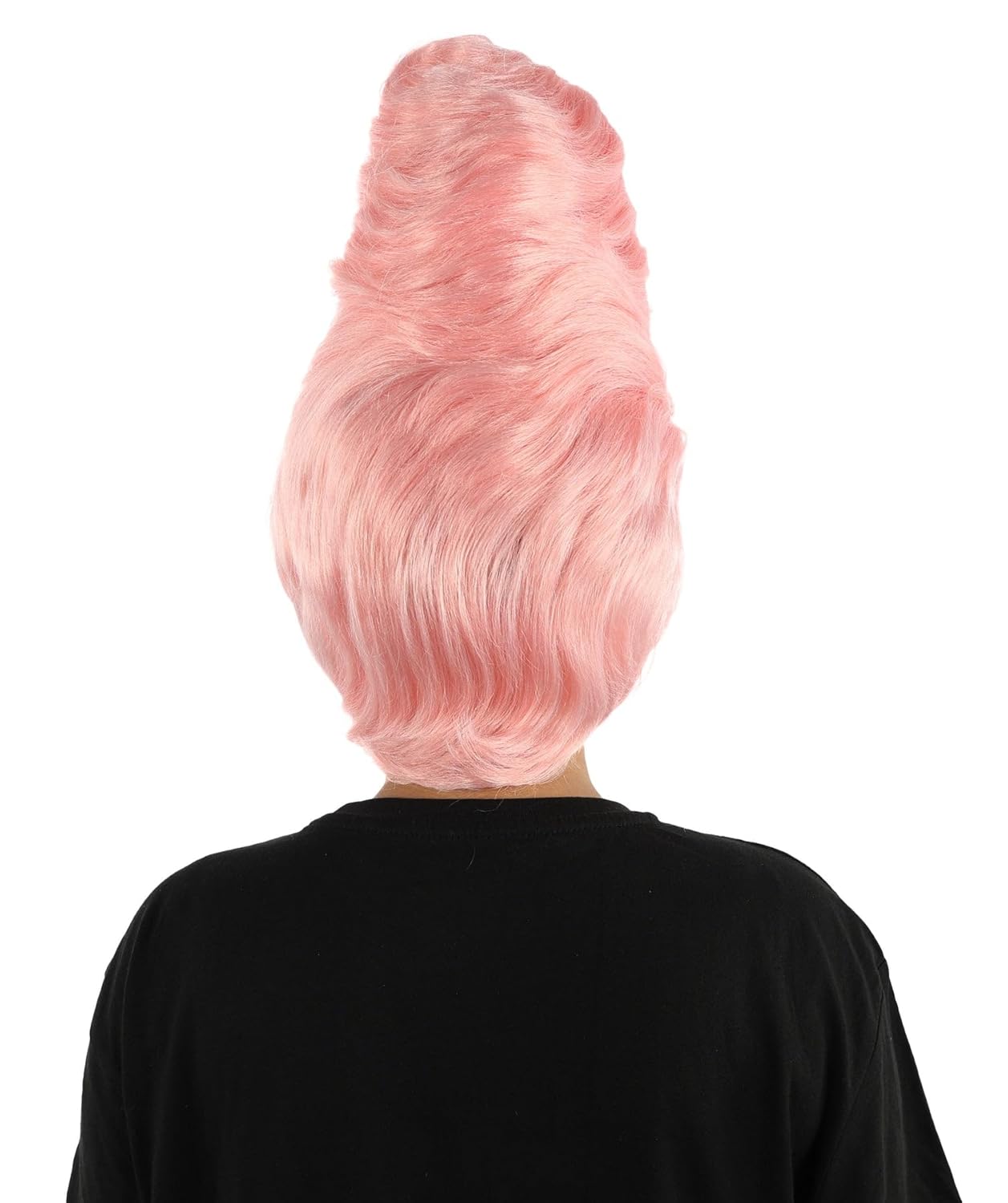 Adult Women's Classic 60s Updo Bouffant Wig | Medium Size Coral Retro Vintage Hairpiece for Women | Lightweight Synthetic Wig for Parties