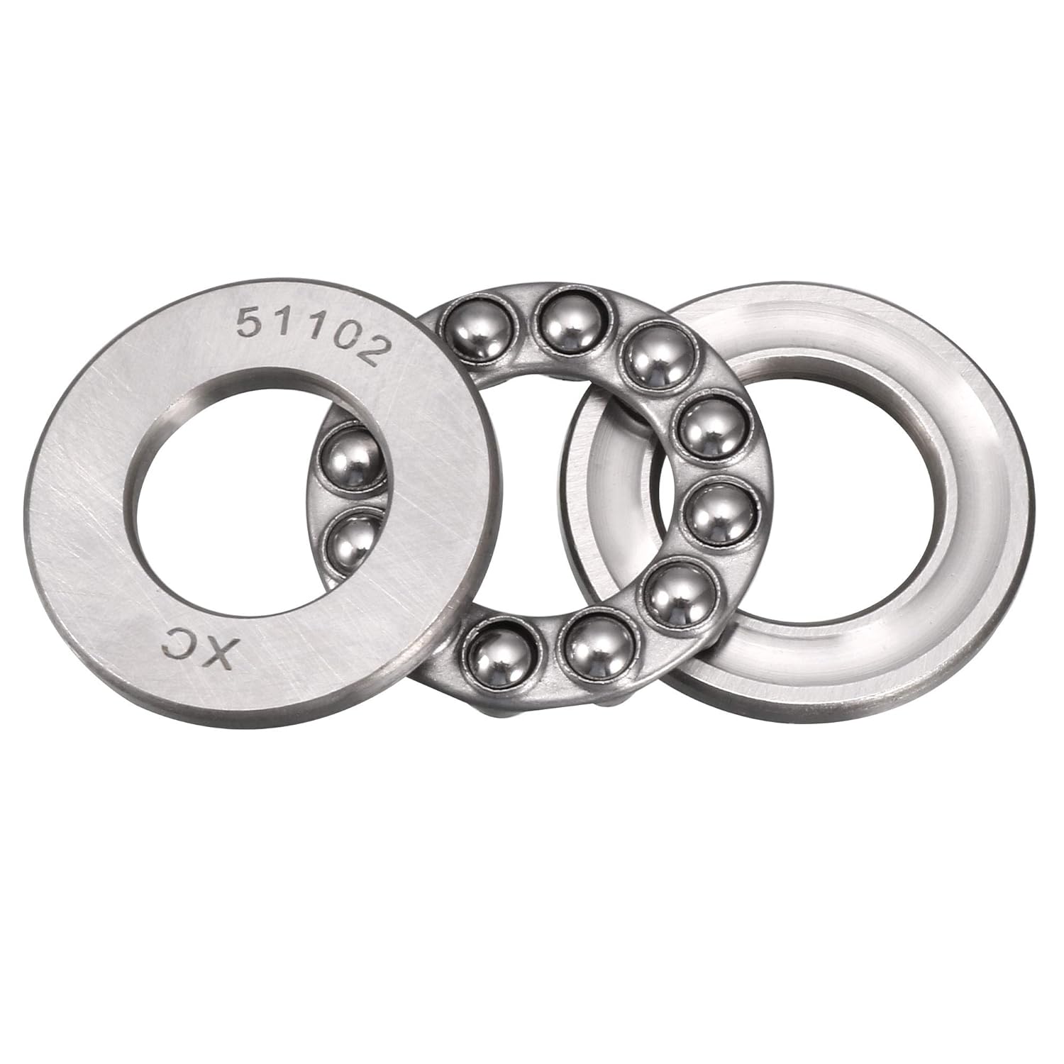 51102 Miniature Thrust Ball Bearing 15mm x 28mm x 9mm Chrome Steel with Washer