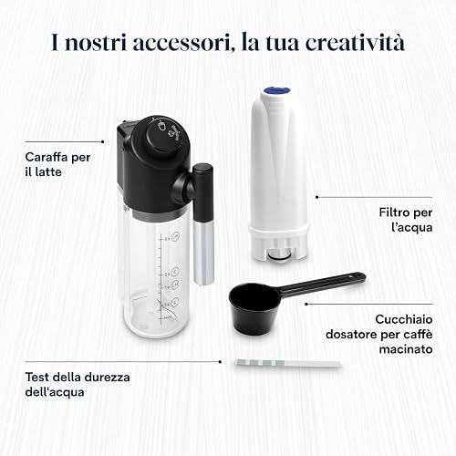 De’Longhi Magnifica Start - Perfetto Machine à Café Automatique avec LatteCrema Mousseur à Lait Automatique, 4 Boissons Enregistrées, Commandes Soft Touch, Noir et Gris (ECAM222.60.BG) - 8