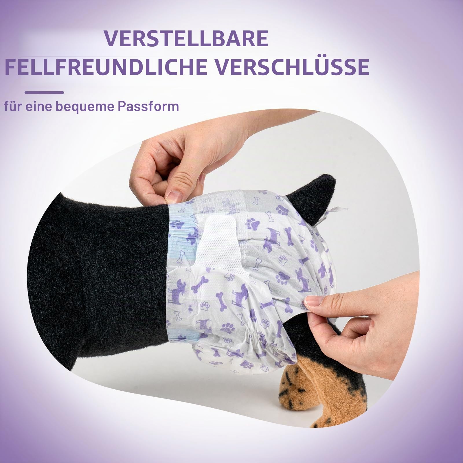 Pet Soft Einweg-Hundewindeln für Hündinnen 40 Stück, Hochsaugfähige Hundewindeln Weiblich, Einweg Windeln für Hündinnen Katzen mit Nässeindikator und Auslaufsicher (XXS-40 Stück)