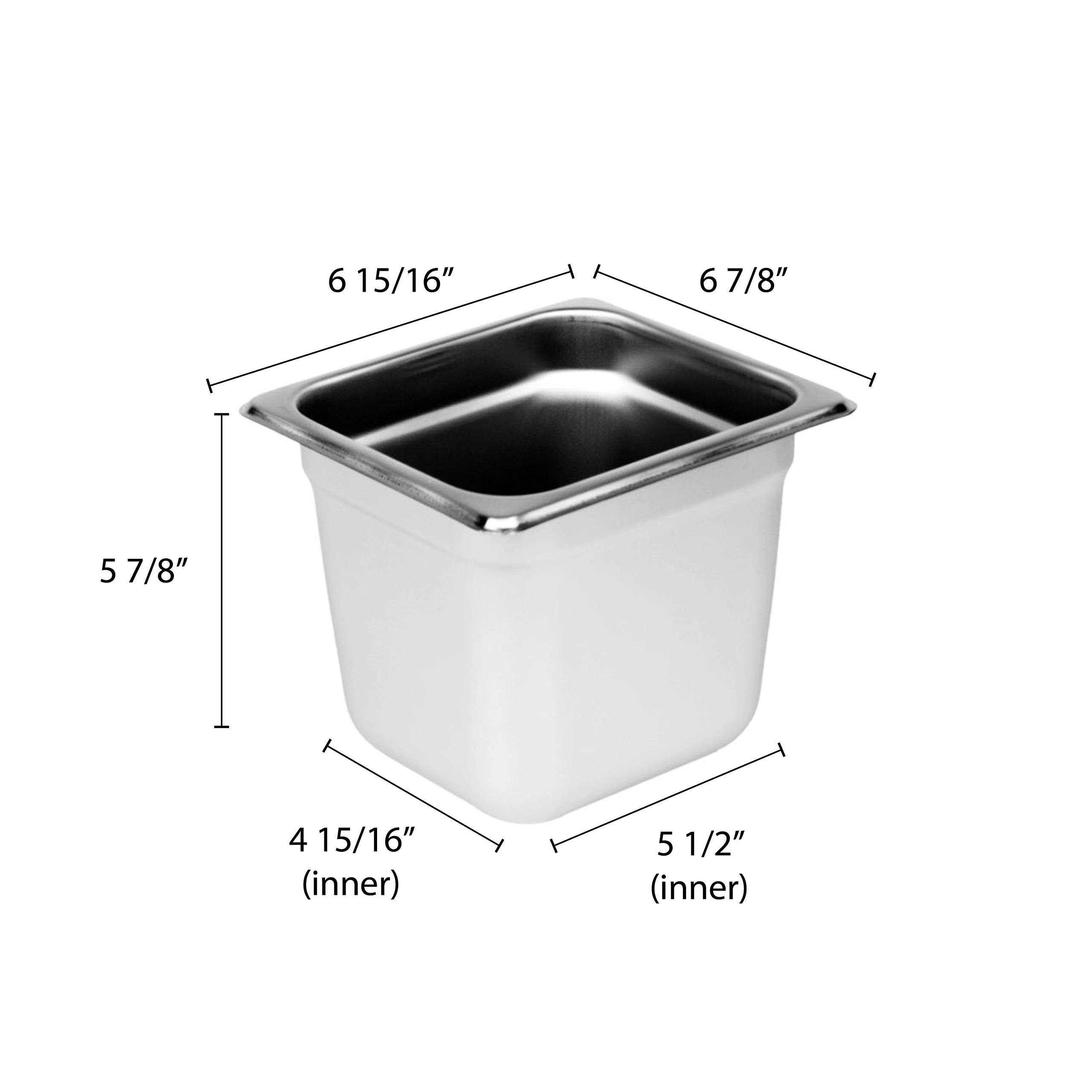 Set 6 Tazze In Acciaio Inox Thunder Group Da 3.5 Oz, Lucide, Lavabili In Lavastoviglie, Per Bar E Ristorazione
