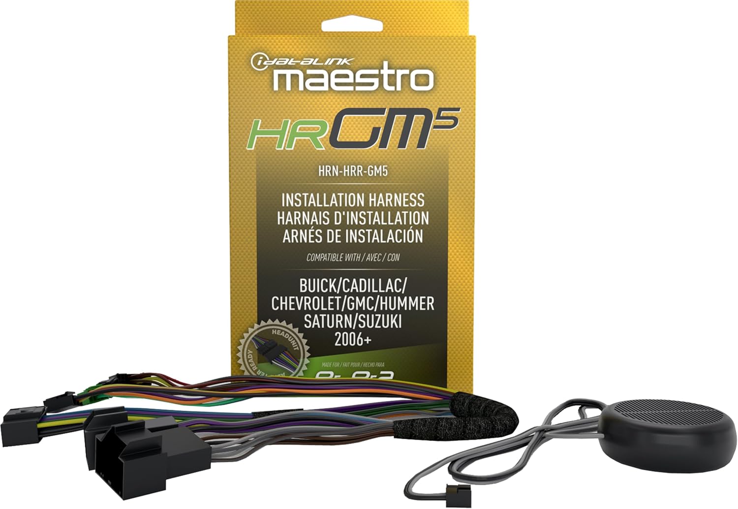 Idatalink Maestro Compatible with GM Vehicles (2006+) HRN-HRR-GM5 Plug and Play Harness - Headunit Adapter Ready