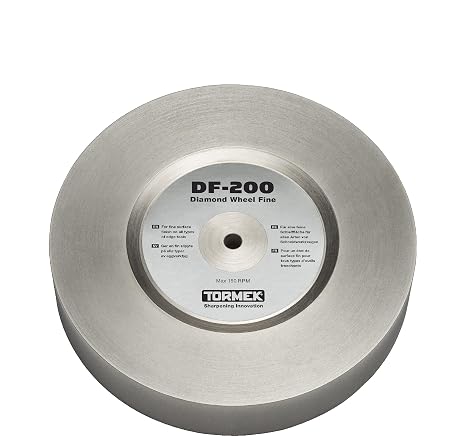 Tormek DF-200 Diamond Wheel Fine 600 Grit - The Ultimate All Round Wheel Combining Efficient Steel Removal with Smooth Surface Finish - Fits T-4, T-4 Bushcraft, and T-3