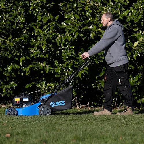 SGS Petrol Self Propelled Push Lawn Mower 41 cm Rotary 125cc 4 Stroke Lawnmower - Image 7