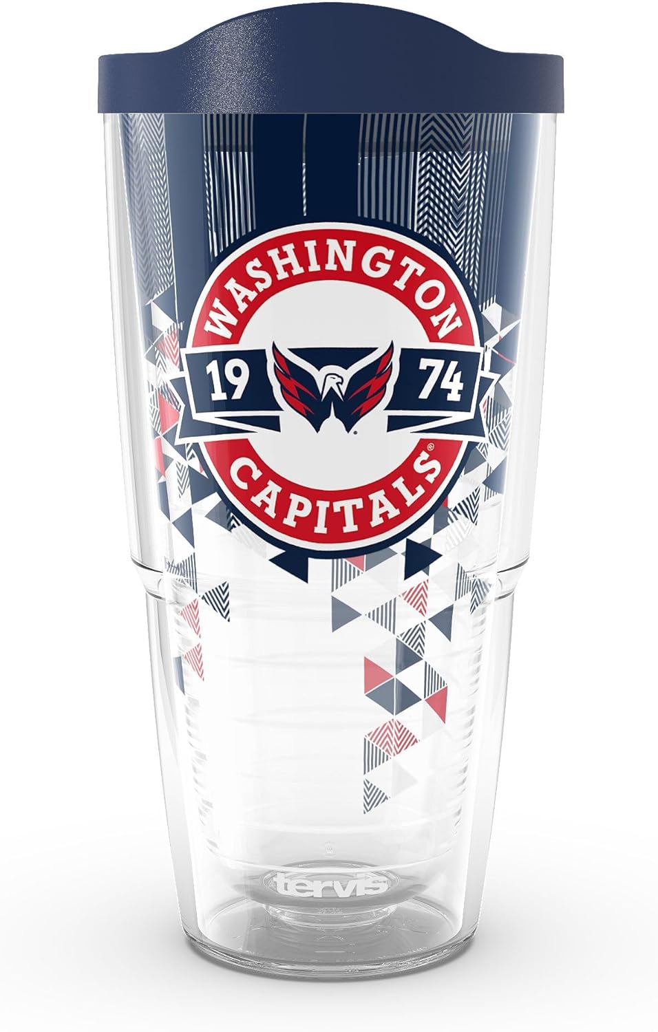 Tervis Classic Tritan 24oz Classic Tumbler with Travel Lid | NHL® Washington Capitals® - Shatter | Made in America, BPA/PFAS Free, Keeps Drinks Hot or Cold