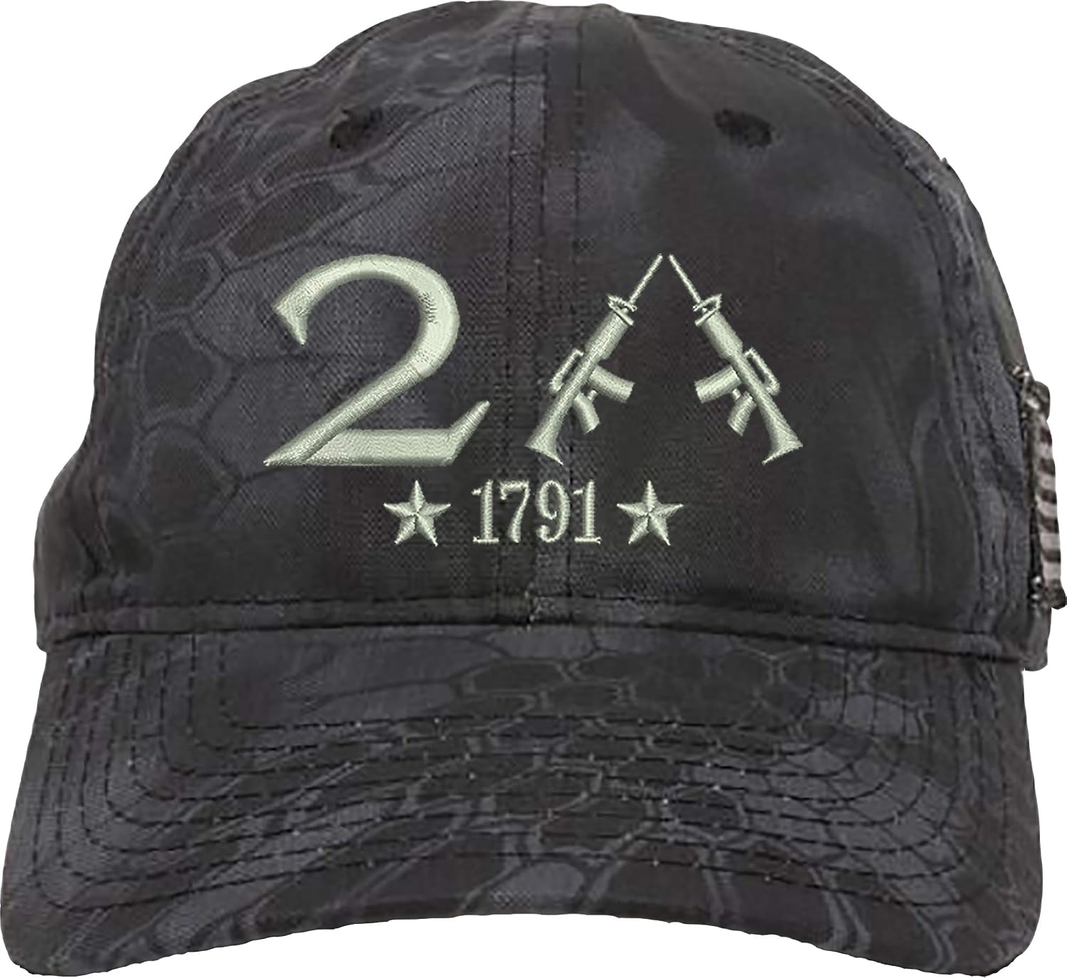 AmazingShirts Only 2nd Amendment 1791 AR15 Guns Right Freedom Embroidered One Size Fits All Structured Hats