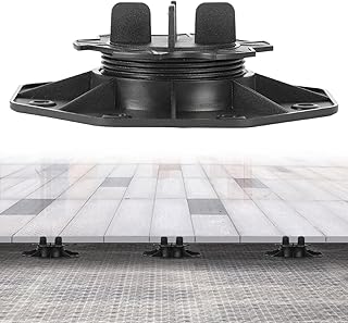 100 Stück Stelzlager Höhenverstellbar, 19-28mm Terrassenlager, Füße verstellbar, Plattenlager für Steinplatten, Terrassenplatten, Bodenplatten, Fliesen, Tragfähigkeit von 400-800kg