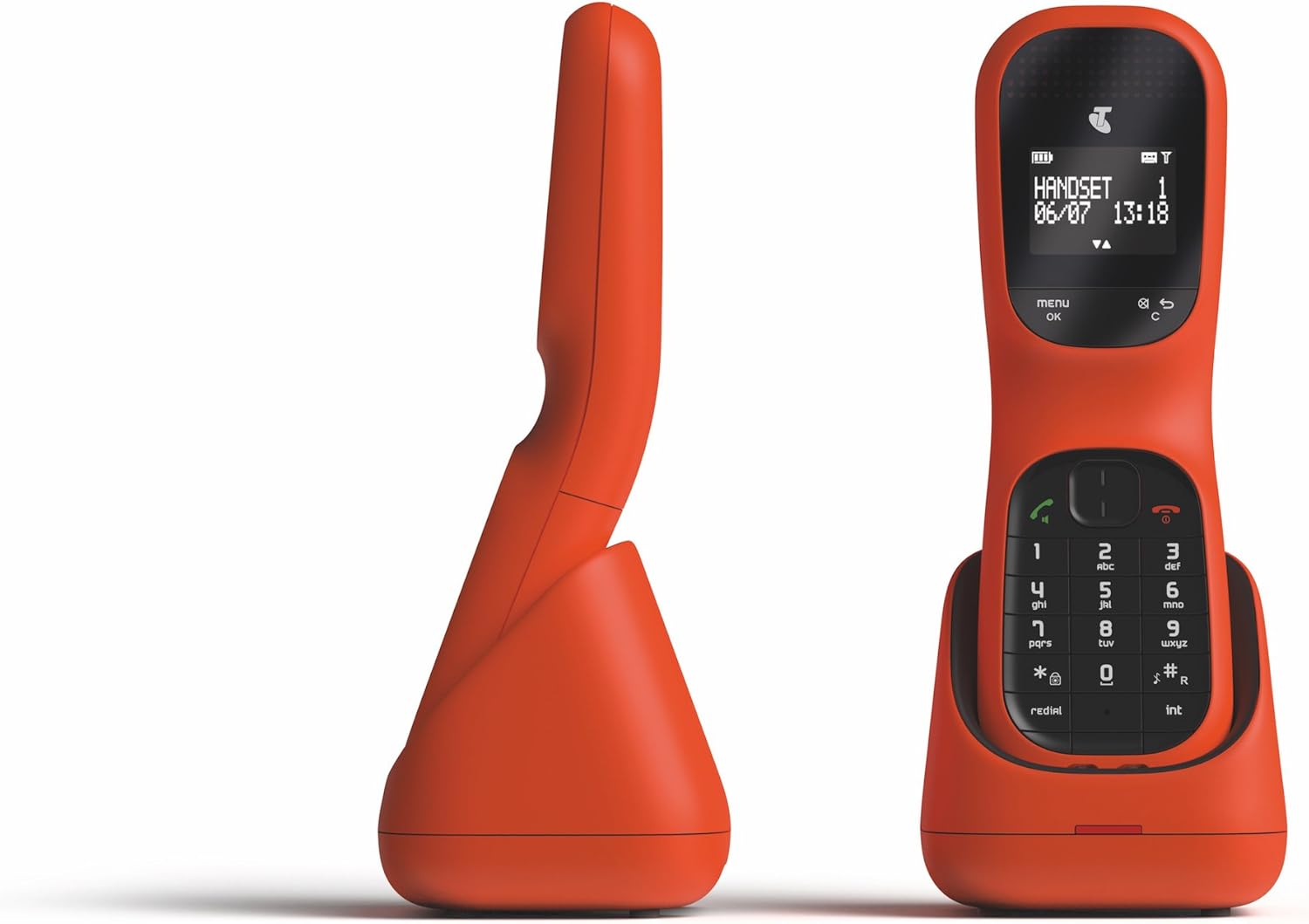 Telstra Colombo Telephone Cordless Phone, Coral Red : Amazon.com.au ...