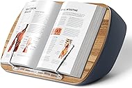 Lap Beanbag Book Stand for Hands Free Reading Comfortable Reading Pillow Stand Minimize Neck Strain Perfect Idea for Book Lovers in Dorm Room or Anywhere Else with Bookseat(Gray)