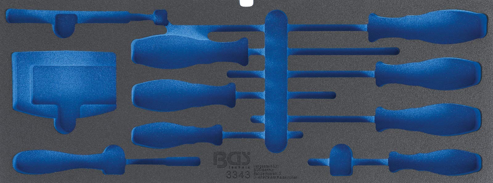 Insert de rechange vide BGS 3343-1 pour tiroir et coffret art 3343