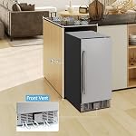 KOTEK 2.9 Cu.ft/115 Cans Beverage Fridge, 32 to 50℉, Under Counter Freestanding Beverage Center w/Stainless Steel Door, Digital Temperature Control, Mini Bar Fridge without Freezer for Home
