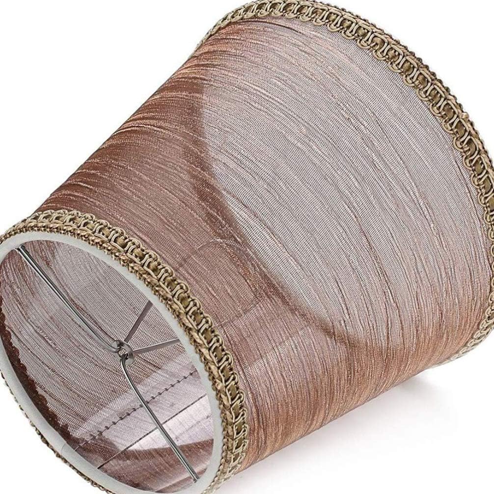 Uonlytech 3pcs Transparent Gauze Lamp Shade for Ceiling Light Clip Bulb to Use Home Accessory for Bedroom and Room Creates Warm Atmosphere Premium Cloth Material