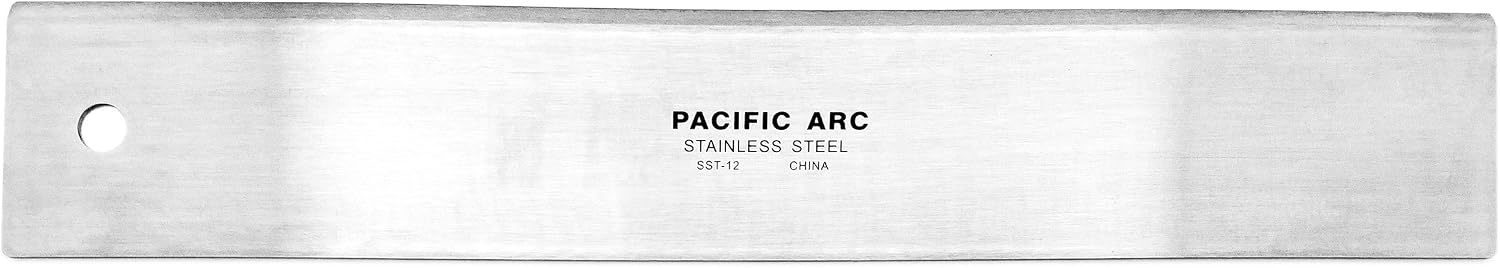 Pacific Arc 18" Straight Edge Stainless Steel 0.09" Thick Steel, Heavy Duty