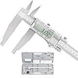 Mxmoonfree 12-Inch Digital Caliper with 4-Inch Jaw Depth, Precision Measuring Tool, Full Metal Frame, Large LCD Screen, Resolution 0.0005
