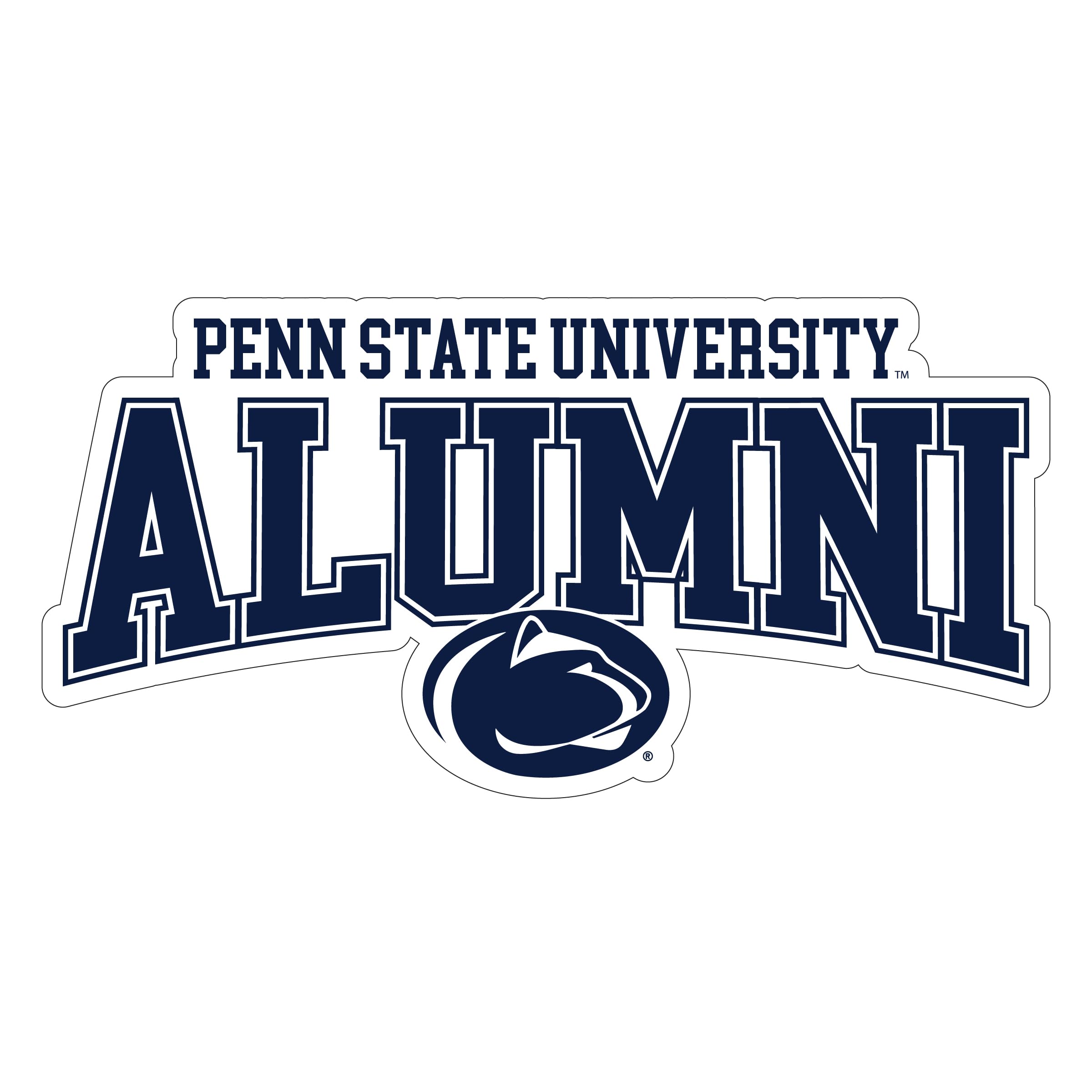 Penn State Nittany Lions Laser Cut Alumni Vinyl Sticker - Officially Licensed (4-Inches Wide)