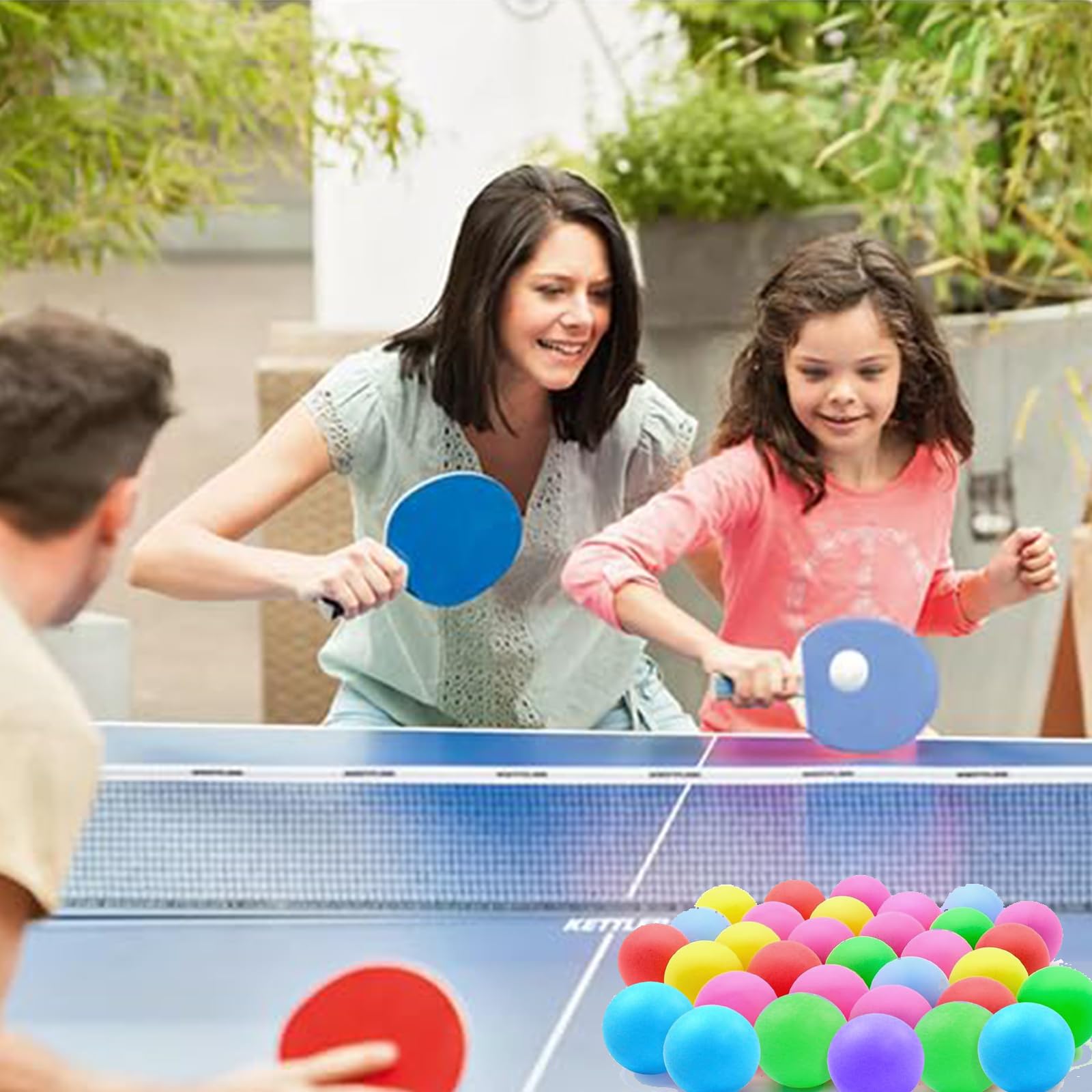 Pelotas De Ping Pong Tenis De Mesa con Emojis Reutilizable para Juegos Entrenamiento