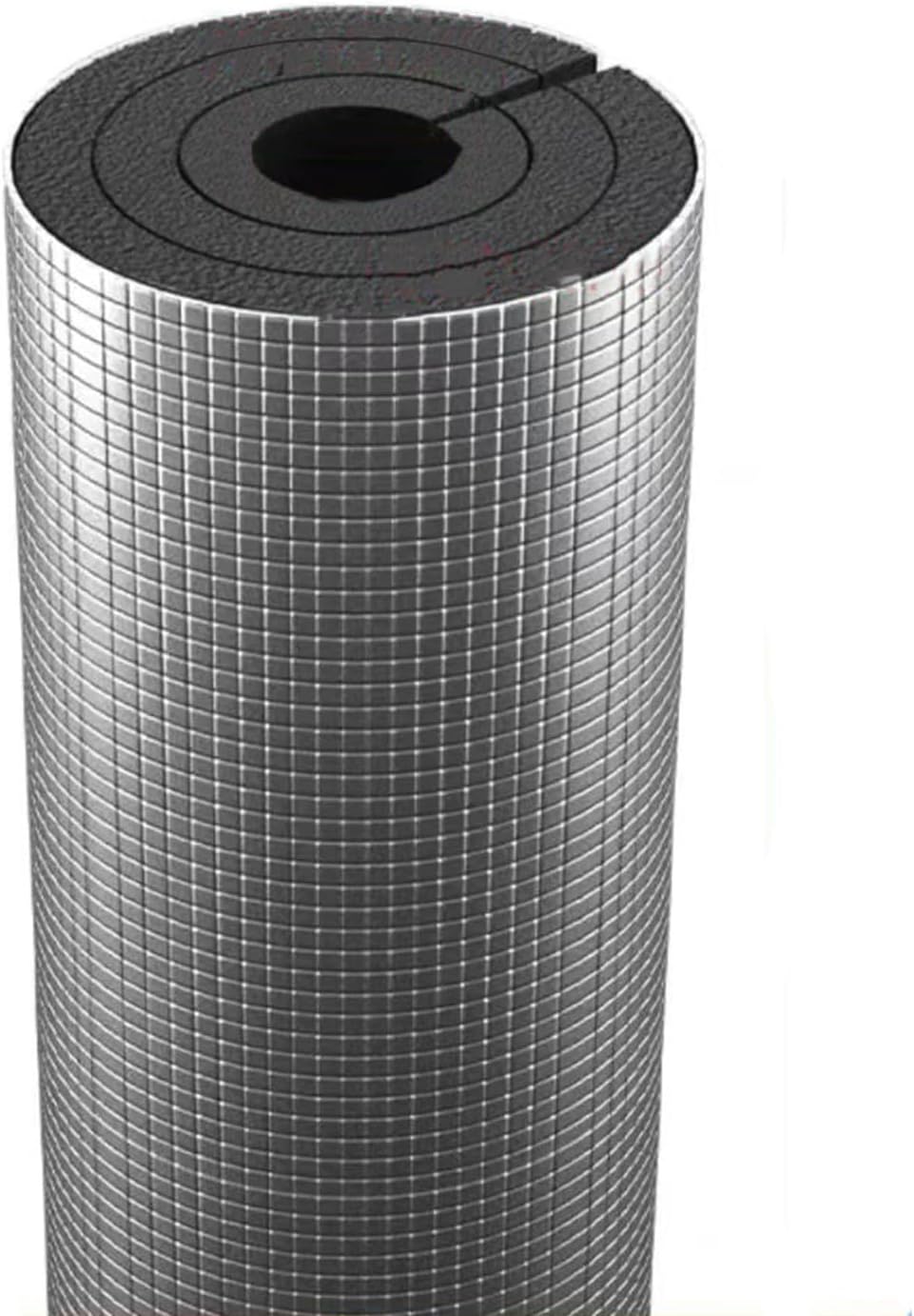50mm Pipe Foam Sleeve,39in Winters Frost-Proof Insulation Protection,Aluminium Foil Self-Adhesive,Wraps Around Thermal Insulation Material,Pipe Insulation Sleeve