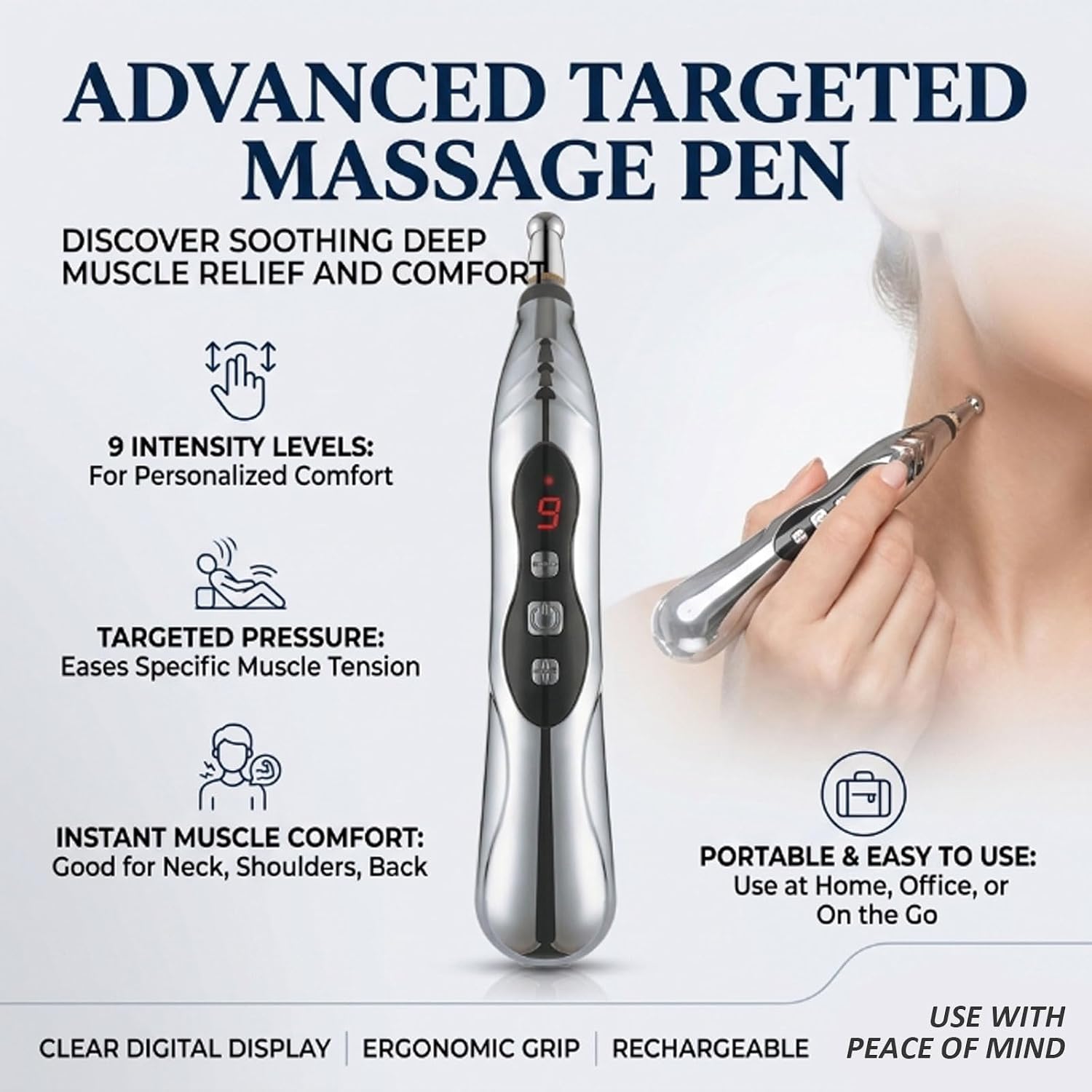 Pen, 5-in-1 Multi-Functional Pen