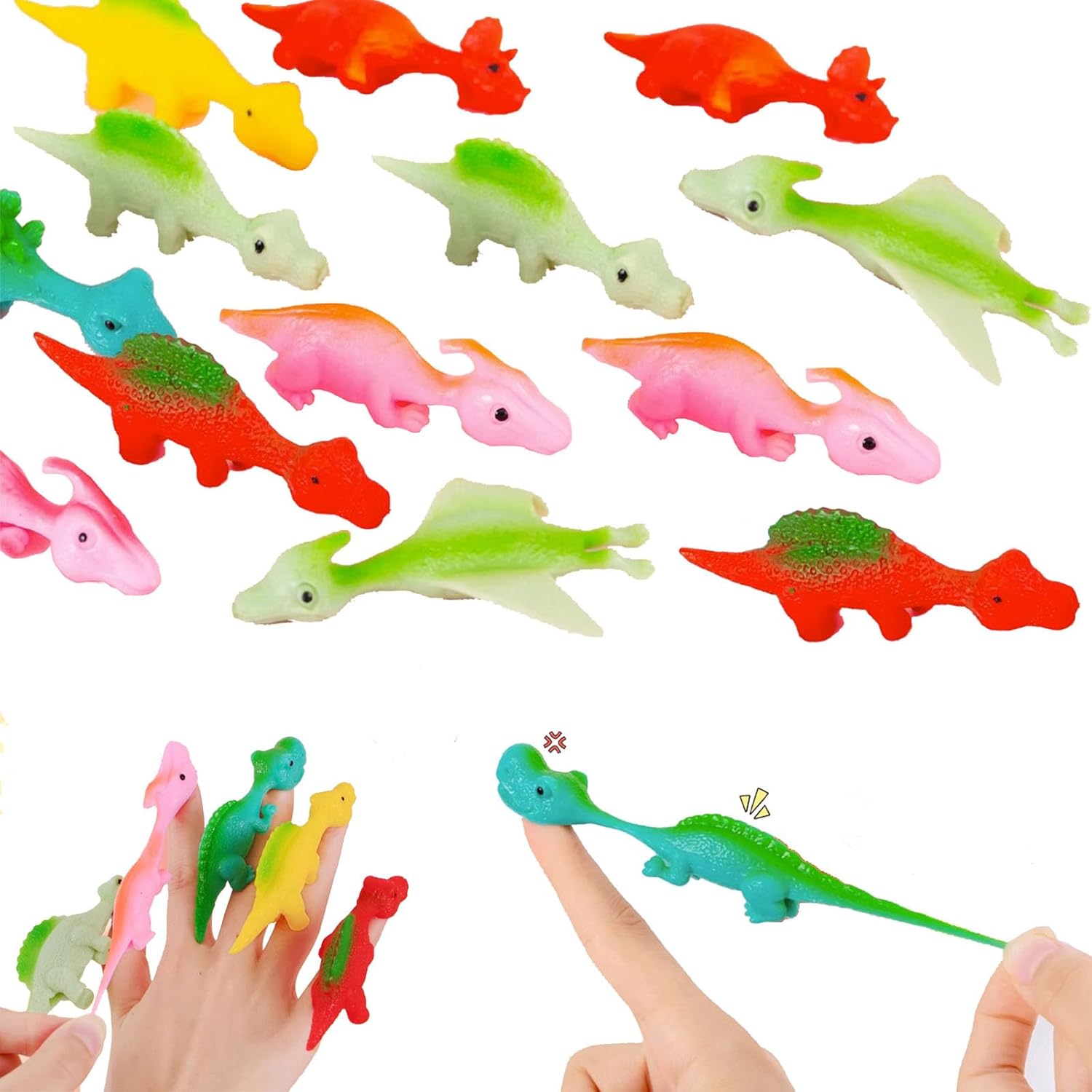 Slingshot Dinosaur Finger Toys, Slingshot Dinosaur Finger Action